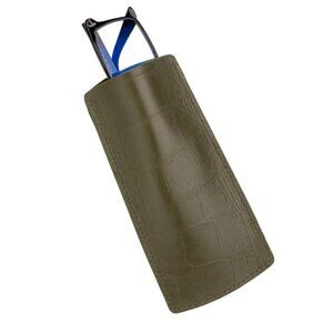 Premium Calfskin Eyewear Case embossed in Alligator Style - Shady Lane Color